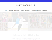 Tablet Screenshot of inletskatingclub.com